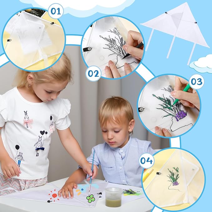 Libima 40 Pieces DIY Blank Kite - Image 3