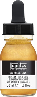 Liquitex Professional Acrylic Ink, 1-oz Jar, Iridescent Bright Gold by Liquitex