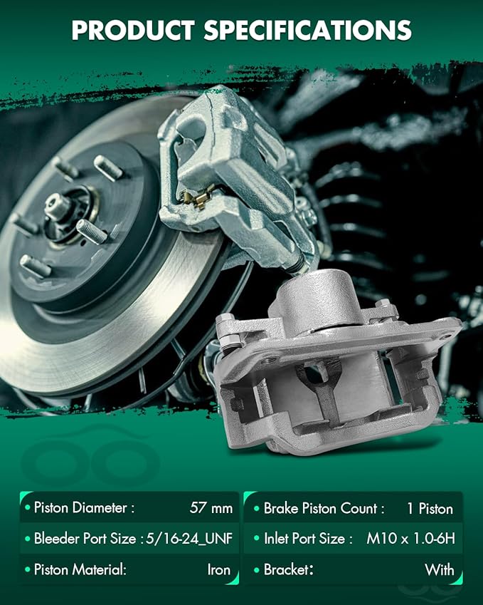 SCITOO Front Right Brake Caliper With Bracket 18B5001 Compatible For Ford For Fusion 06-12,For Lincoln For MKZ 07-12,For Lincoln For Zephyr 06,For Mazda 6 06-13,For Mercury For Milan 06-11
