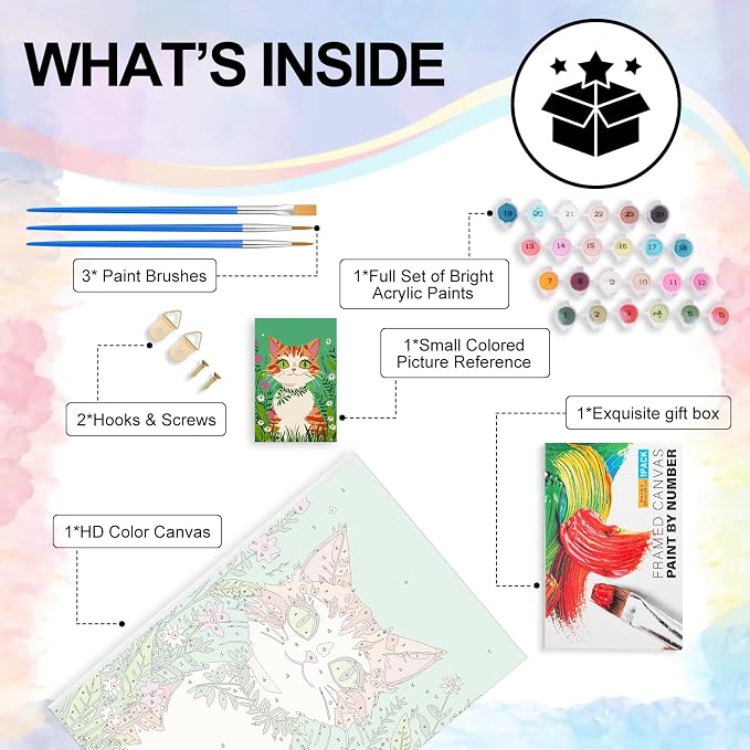 Yezavesu Framed Paint by Numbers Kit - Image 5