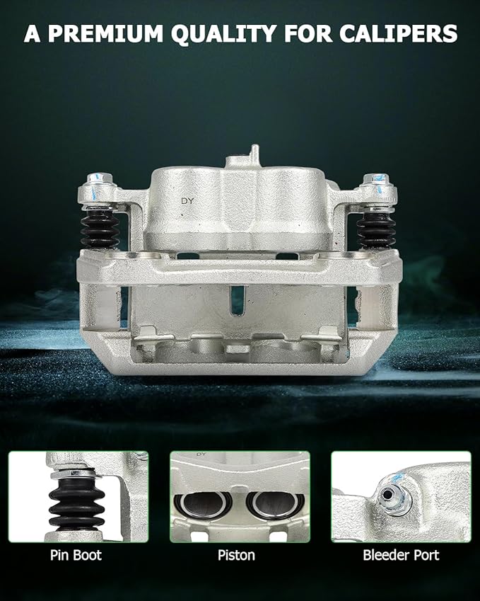 SCITOO 19B3826 19B3827 Front Left & Right Disc Brake Calipers Assembly w/Bracket For Honda For Pilot 2009-2015