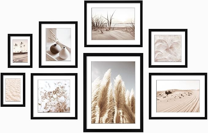 ArtbyHannah Gallery Wall Frame Set, 8 Pack Picture Frames Collage Wall Decor by ArtbyHannah