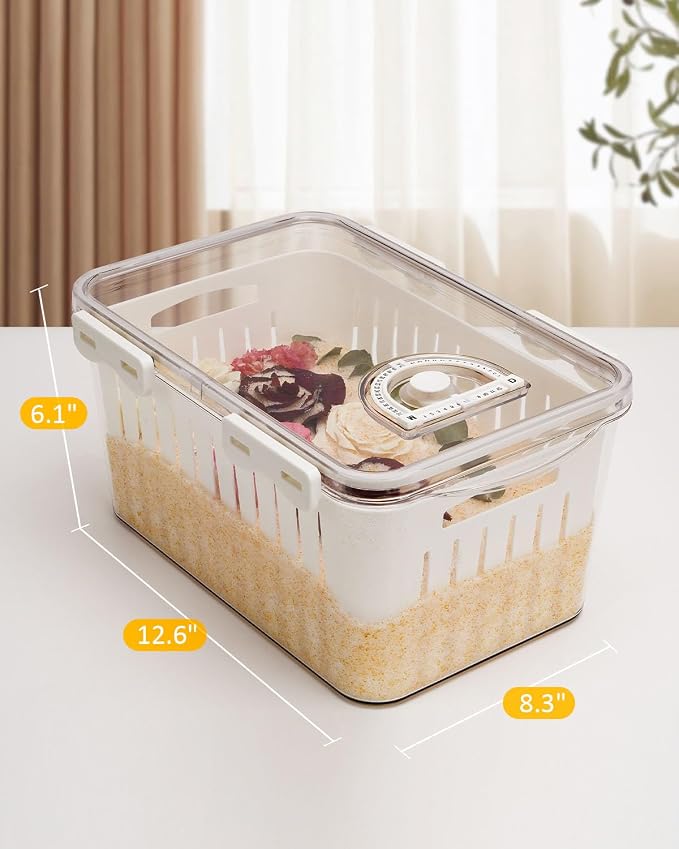 wisedry 10L Silica Gel Flower Drying Box, One Step Retrieve Dried Flowers - Image 7