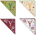 Personalized Embroidered Corner Mark, 4 Pack, Finished Initial Felt Bookmark by Unknown