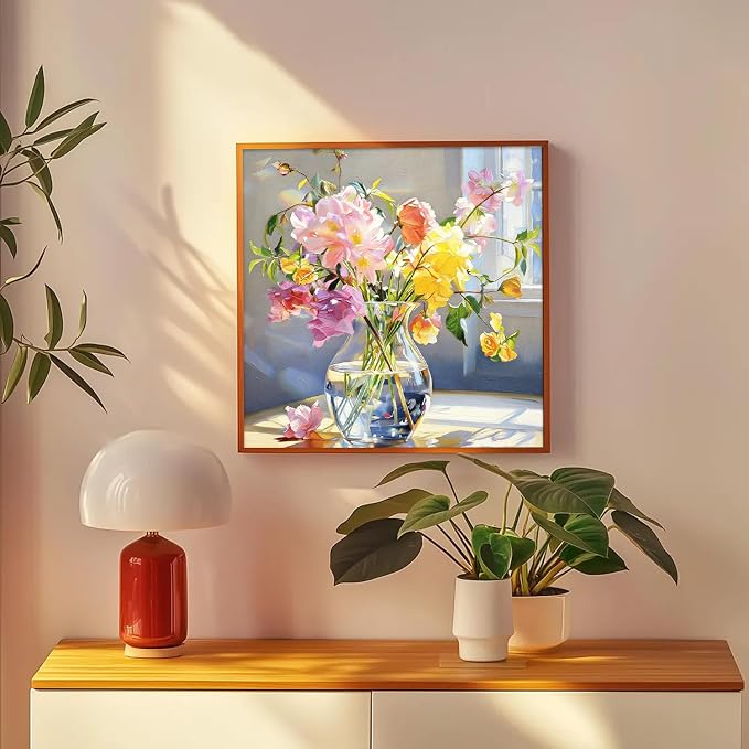 PHANTASYART Flowers Paint by Numbers Kit - Image 4