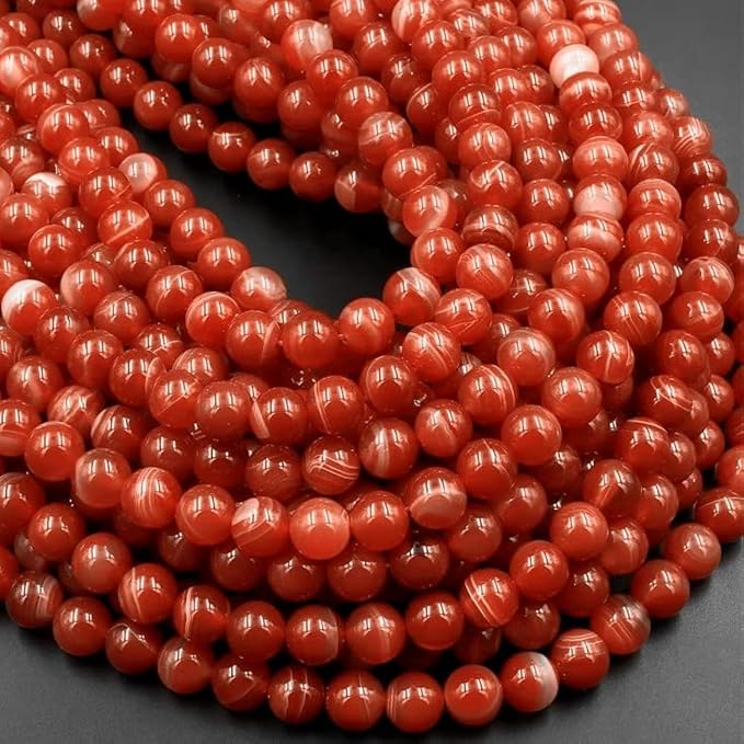 Zenkeeper 108 Pcs Carnelian Beads by Zenkeeper