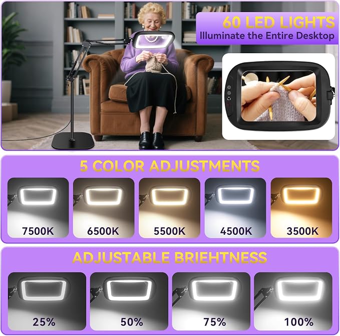 30X 10X Extra Large Floor Magnifying Glass - Image 5