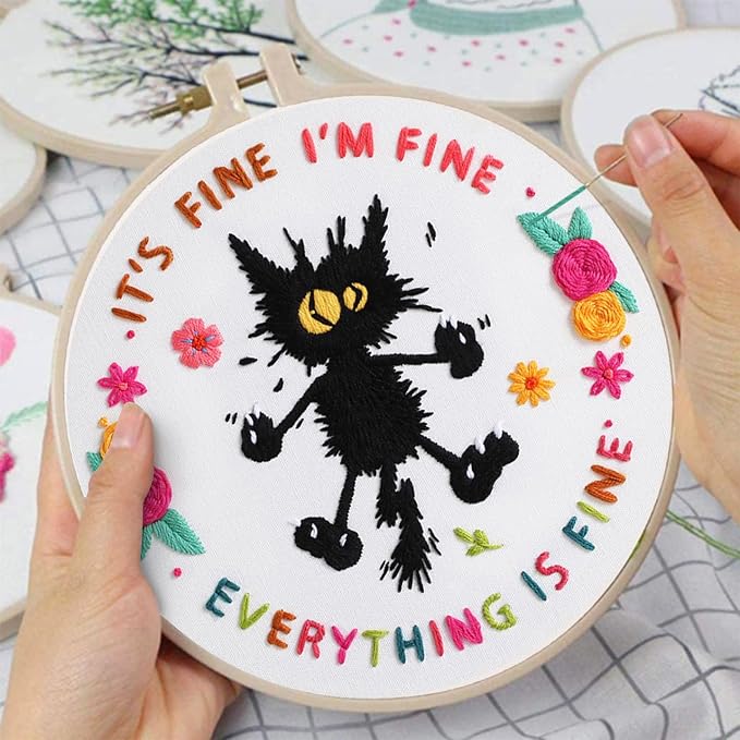 Louise Maelys Cute Cat Embroidery Kits - Image 3