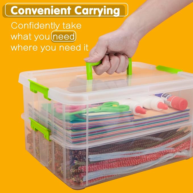 TERGOO 2 Layer Plastic Storage Containers - Image 5