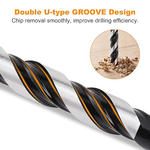 10PCS Masonry Drill Bit Set & Concrete Drill Bit Set, Extension Professional Carbide Drill Bit Set for Glass/Brick/Plastic/Cement/Wood/Tile/Etc, 1/8"-1/2" by TITGG