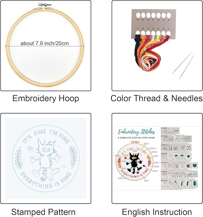 Louise Maelys Everything is Fine Embroidery Kit - Image 2