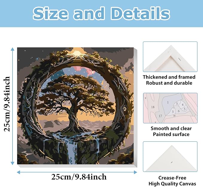 hkejoi Tree of Life Paint by Number - Image 3