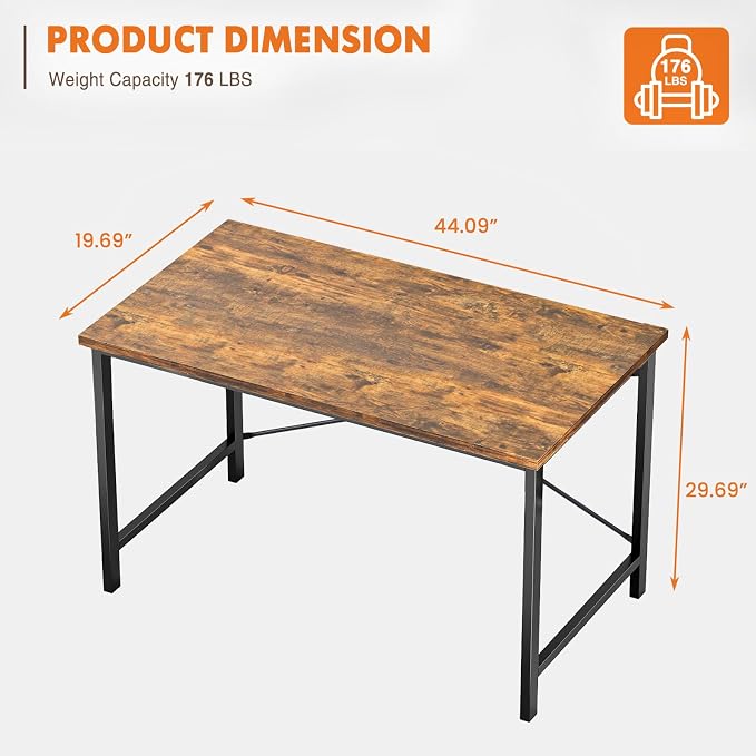 Sweetcrispy 44-Inch Small Computer Desk - Image 3