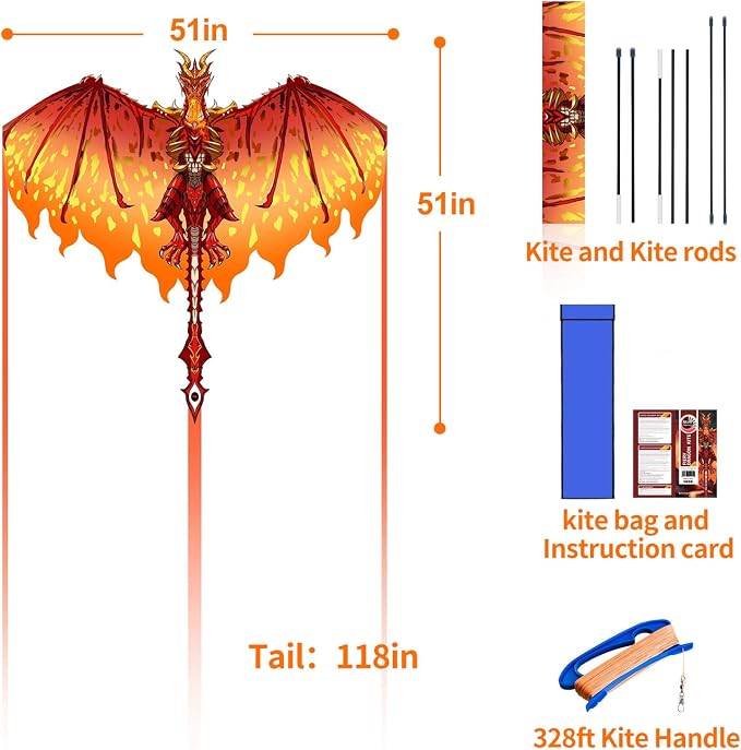 Dragon Kite for Kids & Adults - Image 4