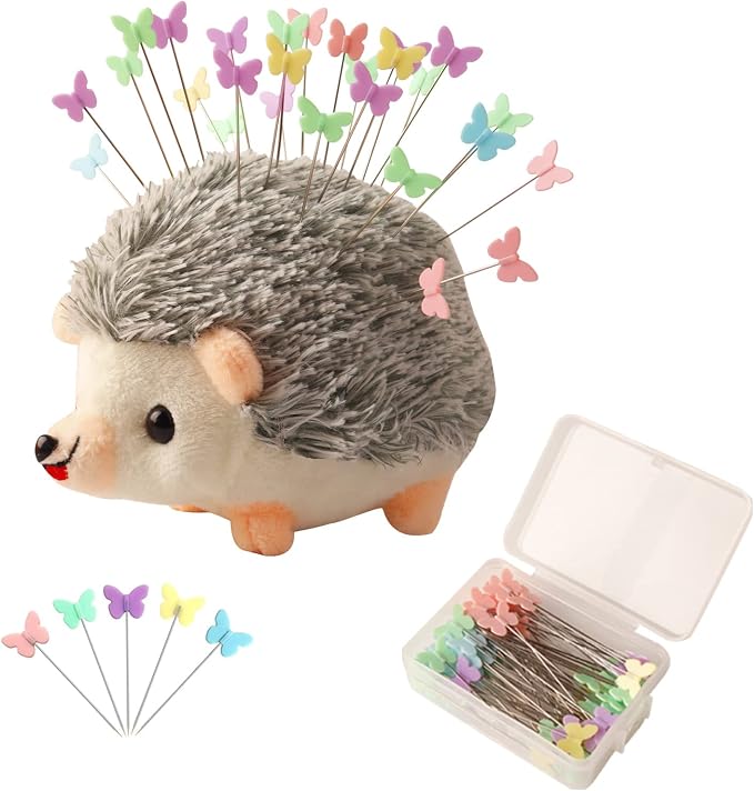 Hedgehog Shaped Pin Cushion Sewing Kit by CICITOYWO