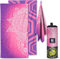 VENTURE 4TH Microfiber Beach Towel: Quick-Dry, Compact, Sand-Free, Absorbent, Sandproof and Lightweight - Perfect for Camping, Beach, and Roadtrips (Purple Mandala Design | 35x78 inches)