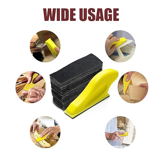 Micro Sander Kit 3.5X 1 Inch Detail Finger Sander for Small Projects+ 100PCS Wet Dry Sandpaper Sheets 60 120 240 400 600 800 1000 1500 2000 5000 Grit for DIY Crafts Wood Metal
