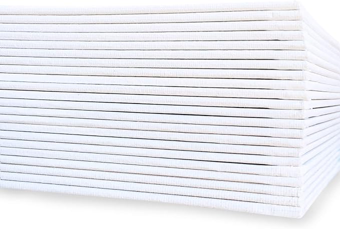 milo Canvas Flat Panel Boards for Painting, 16x20 inch, 12 Pack, Mixed Wet Media - Image 3