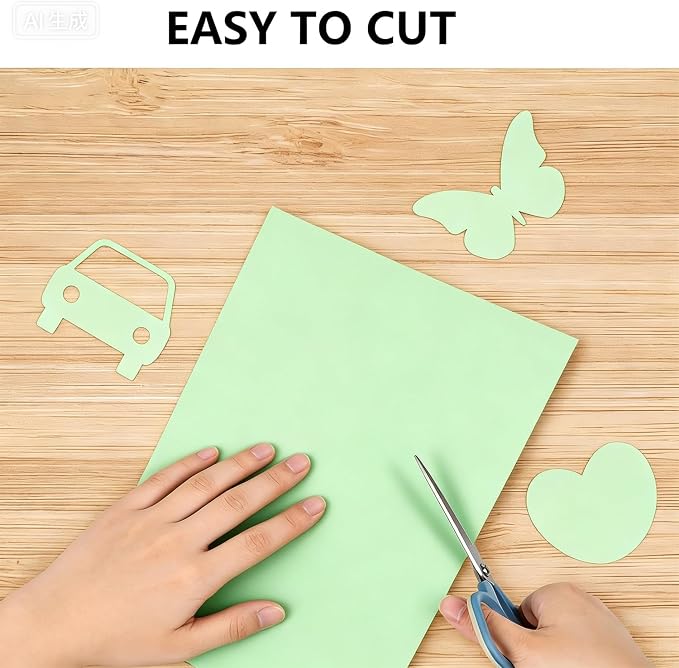 100 Sheets Large Green Craft Paper - Image 3