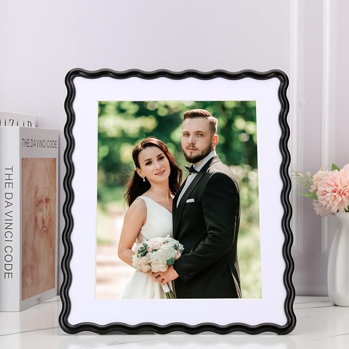 Black 10x12'' Heavy-Duty Zinc Alloy Picture Frames - Image 3