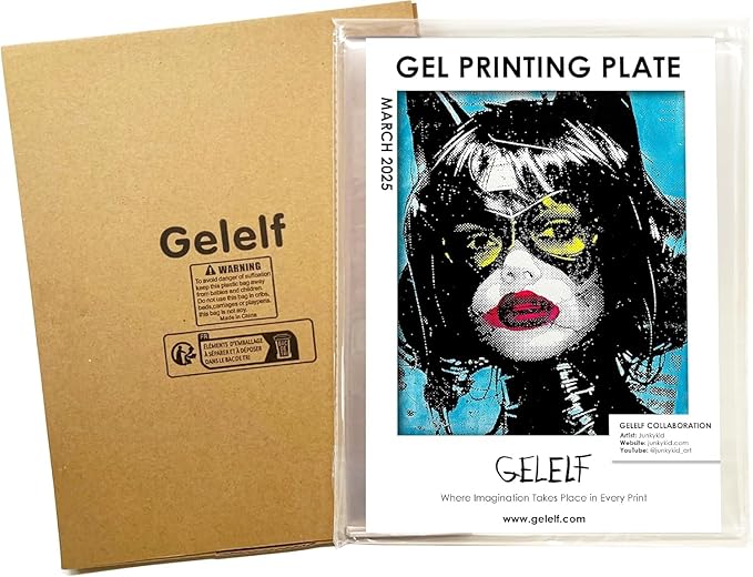 GELELF Large Size Gel Plate Upgraded Gel Printing Plate 18" x 24" by GELELF