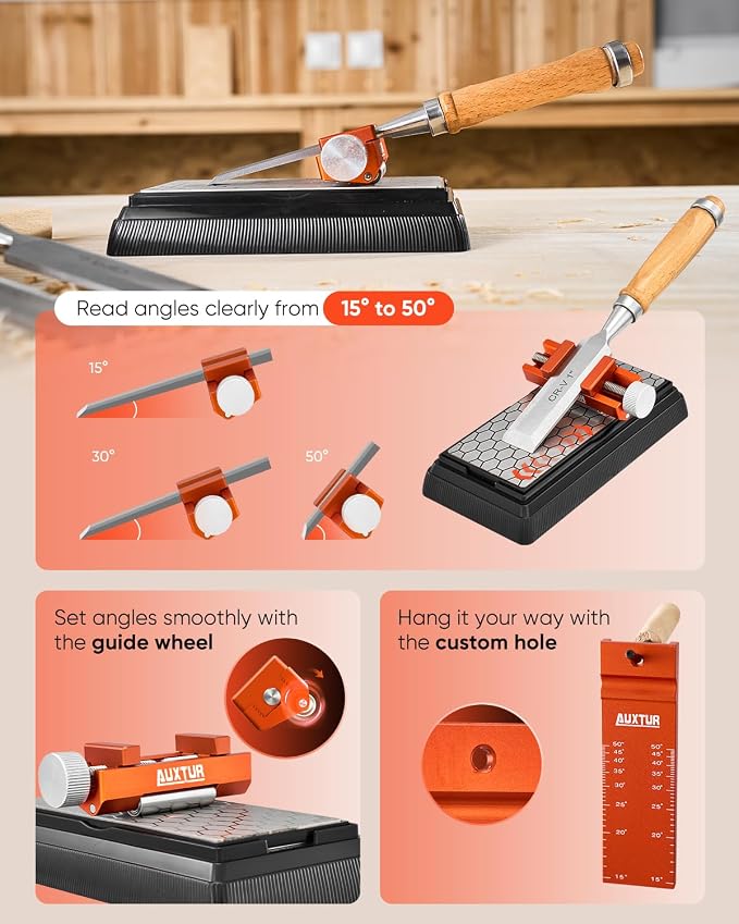 Honing Guide & Chisel Sharpening Jig Set - Image 3