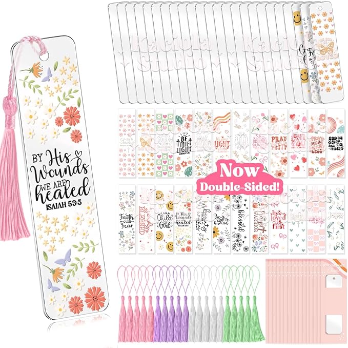 Kaciola 24PCS Acrylic Bookmark Blanks by Kaciola