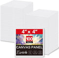 ESRICH Canvas Boards for Painting, 100 Pack Canvases for Painting 4x4 100% by ESRICH
