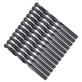 Drill Bit, 23/64" Cutting Diameter, 4241 HSS Nitriding Black 118° Cutting Angle Versatile Jobber Bits - (Applications: for Drilling Plastic Wood Soft Metal), 12-Pieces
