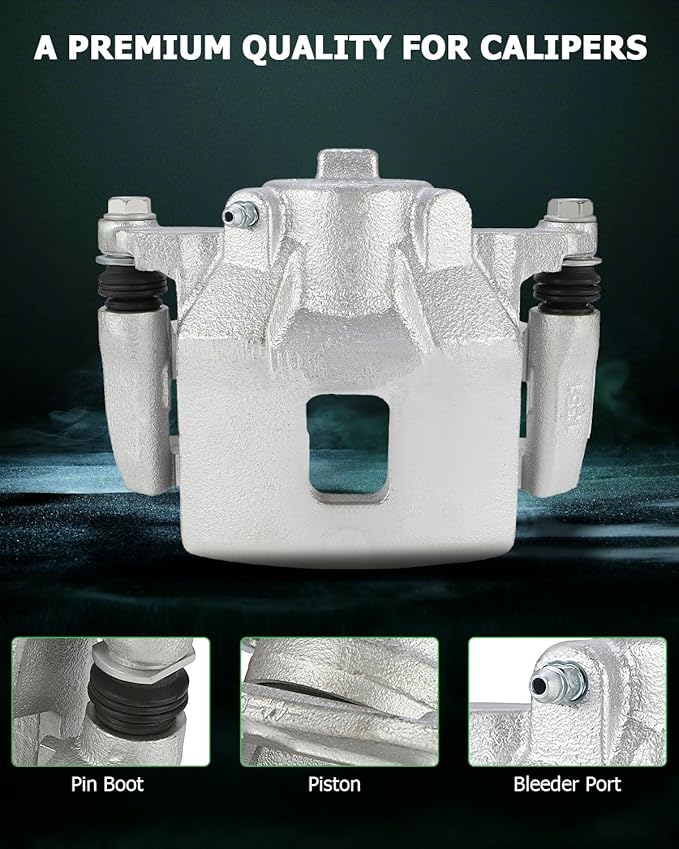 SCITOO 18B4881 18B4880 Disc Brake Calipers Assembly with Bracket Fit For Chevrolet Cobalt 2005-2010,For Pontiac G5 2007-2009,For Pontiac Pursuit 2005-2006