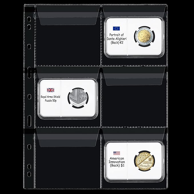 60 Pockets Coin Binder Pages - Image 6