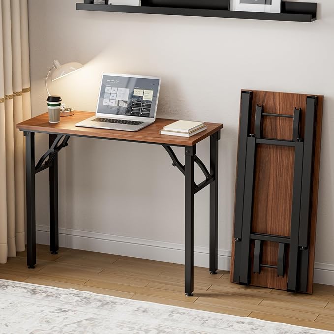 Frylr Small Folding Computer Desk – Portable 35.8 Inch Foldable Laptop Table - Image 8