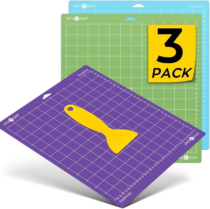 HTVRONT Cutting Mat, 3-Grip Variety Pack, by HTVRONT