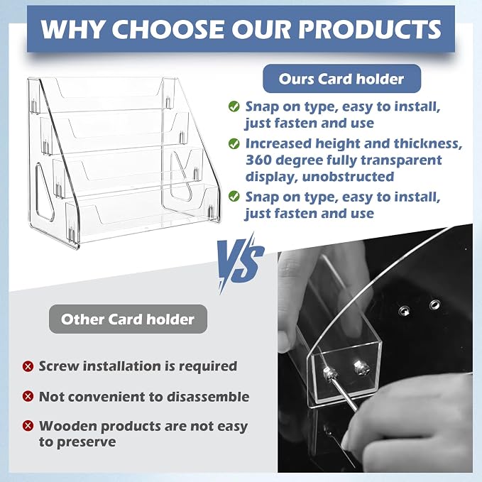 CELSOL Upgraded 4 Tier Acrylic Card Display Stand, Sports Cards, Stickers & - Image 5