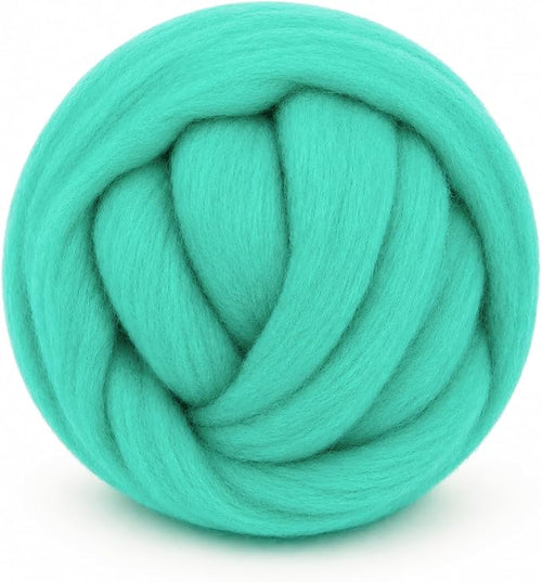 1.76oz Wool Roving: Needle Felting Wool White Roving Wool Felting Supplies Pure by Gipony