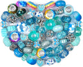 Aipridy European Large Hole Beads, Colorful Glass Charm Beads Set by AIPRIDY