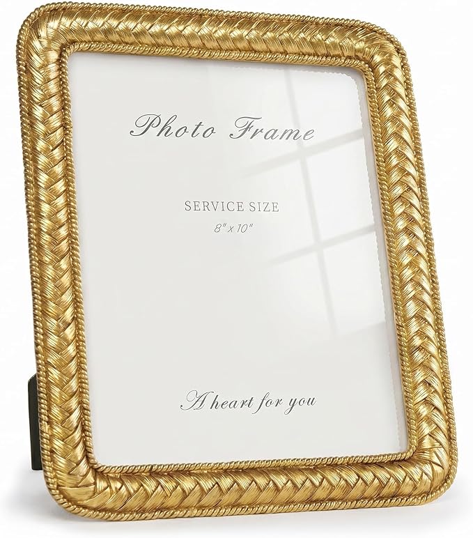 8x10 Gold Picture Frame, Ornate Resin Photo Frame by Cuspin