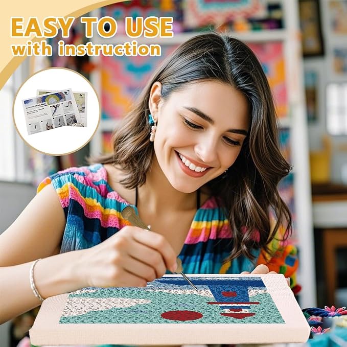 Doodlream Lighthouse DIY Punch Needle Embroidery Kit - Image 3