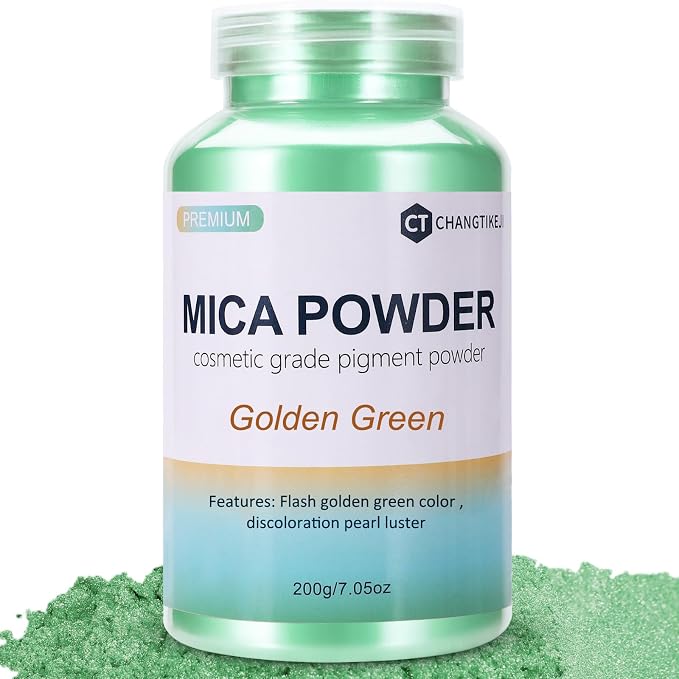 Mica Powder, 7.05OZ（200g）, Epoxy Resin, Candle Making, Bath Bombs by CHANGTIKEJIWelcomeYouOrder