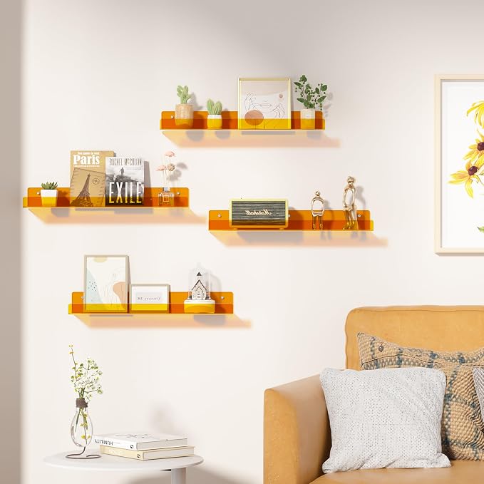 upsimples 4 Pcs 15" Acrylic Shelves - Image 2