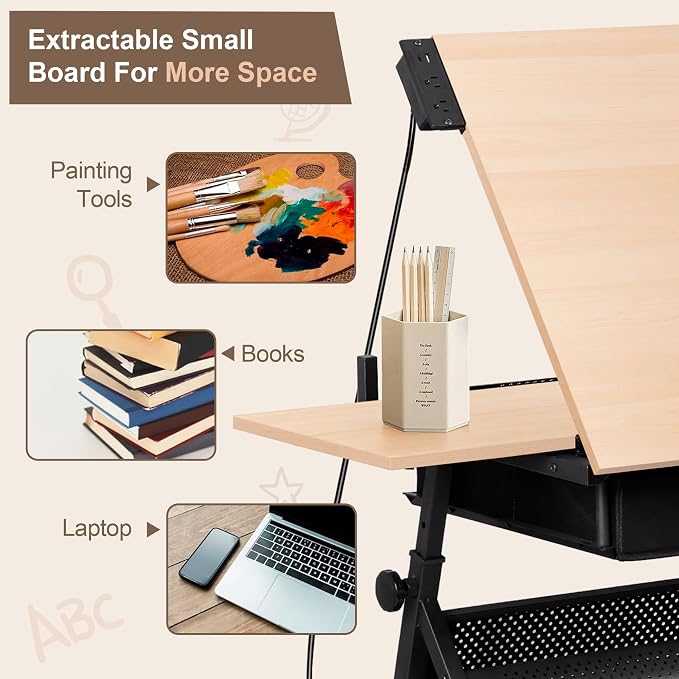 ZENY Adjustable Drafting Table - Image 4