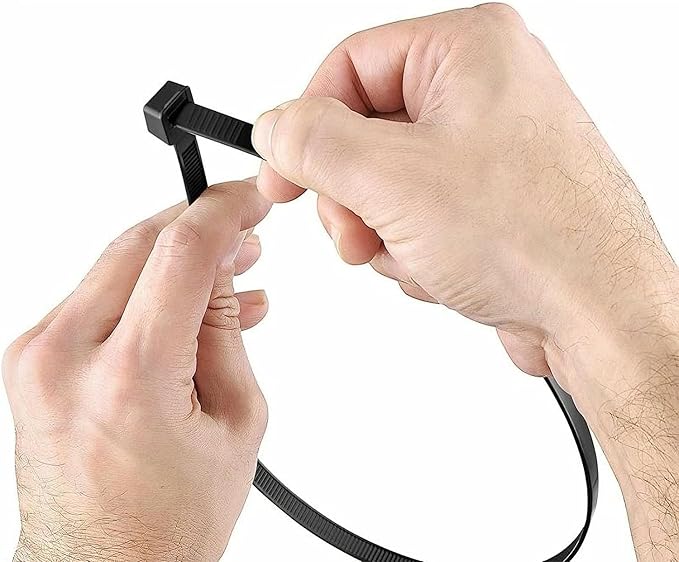zip ties 14 inch Black Cable ties wraps 100 pcs/Pack outdoor use Long plastic ties with 60 Pounds tensile