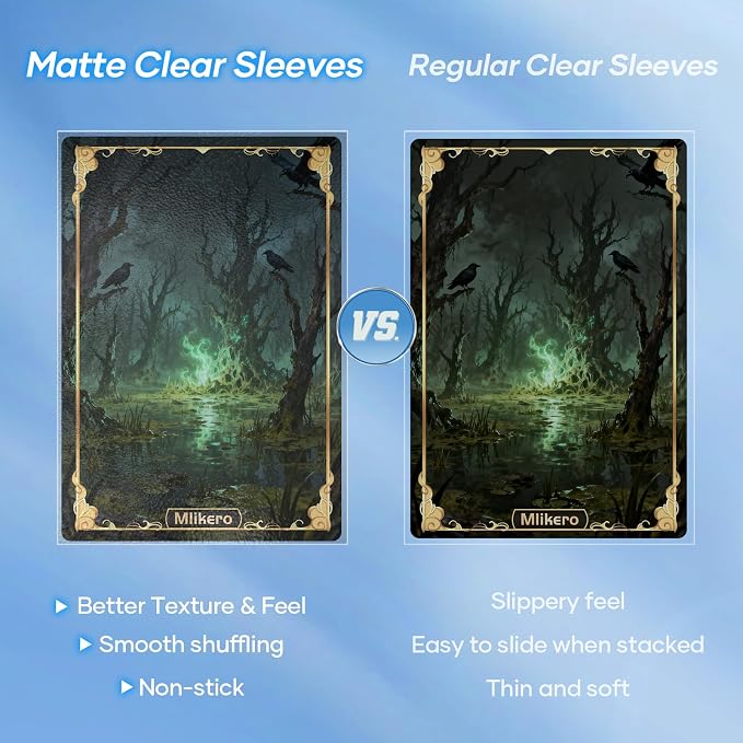 1000 Counts Card Sleeves, Matte Clear Card Sleeves Deck Card Protectors - Image 4
