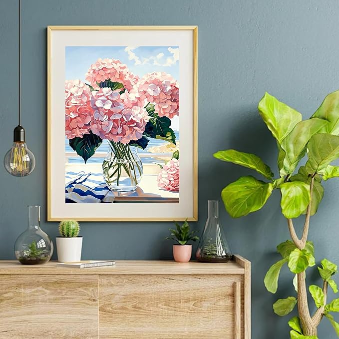 VeGuude Diamond Art Kits for Adults, Full Drill Hydrangea Flowers Diamond - Image 7