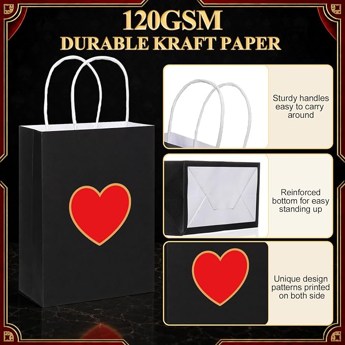 Gaillty 24 Pcs Casino Party Favor Gift Bags - Image 3