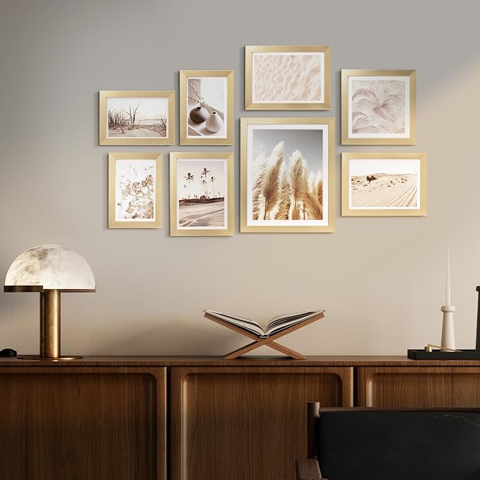 ArtbyHannah Gallery Wall Frame Set, 8 Pack Picture Frames Collage Wall Art Decor - Image 5