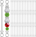 50PCS Beadable Keychain Bars DIY Kit by Unknown