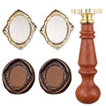 Frame Wax Seal Stamp Kit, 3D Embossed Relief Carving Wax Seal Stamp Head and by HOSEALING