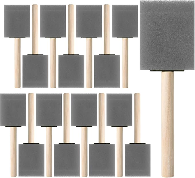 Bates- Foam Paint Brushes, 16 Pack by BatesChoice