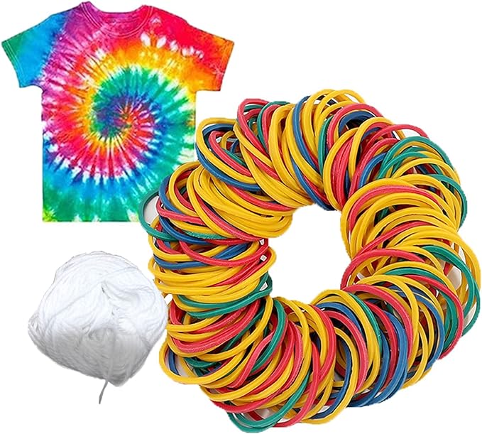 Rubber bands for tie dye projects craft project Design Assorted 200g by Unknown